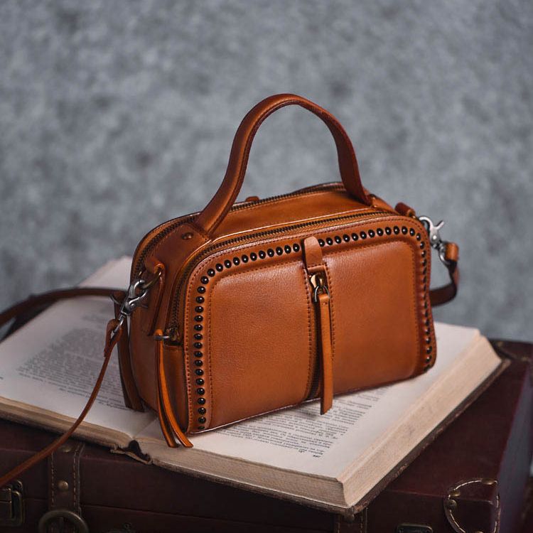 Luxury Bags Hand Painted - 2026 Retro handgeschilderde handtas met meerdere