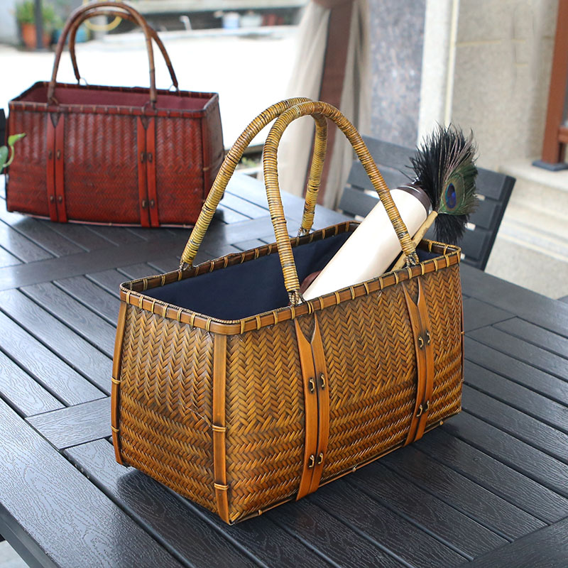 Luxury Bags Storage - Dameshandtassen Luxe designer geweven bamboe tas