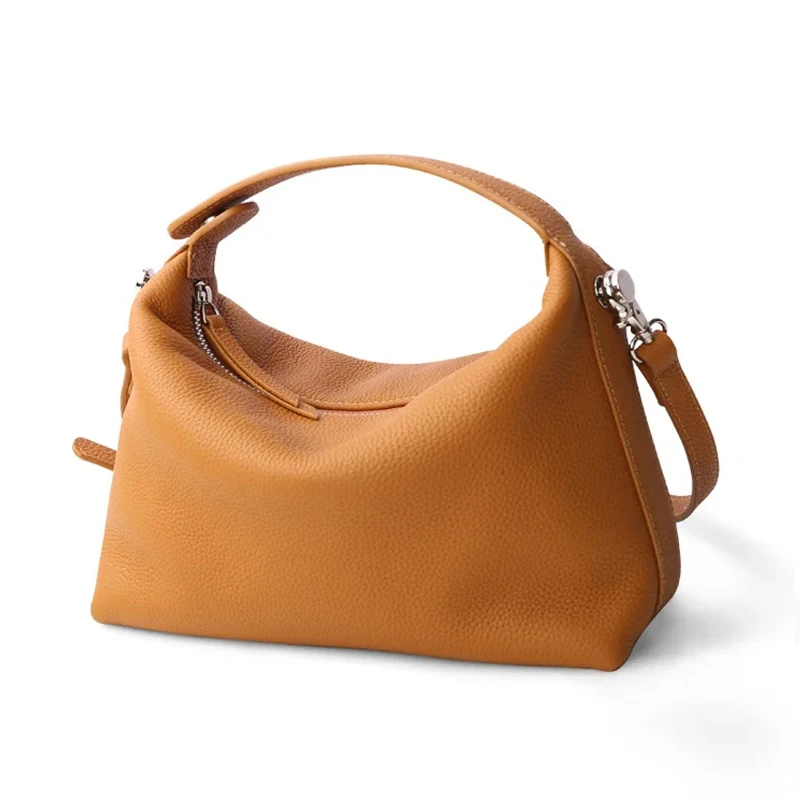 Luxury Bags For Young Women - Luxe dameshobo-tas van zacht leer, echt