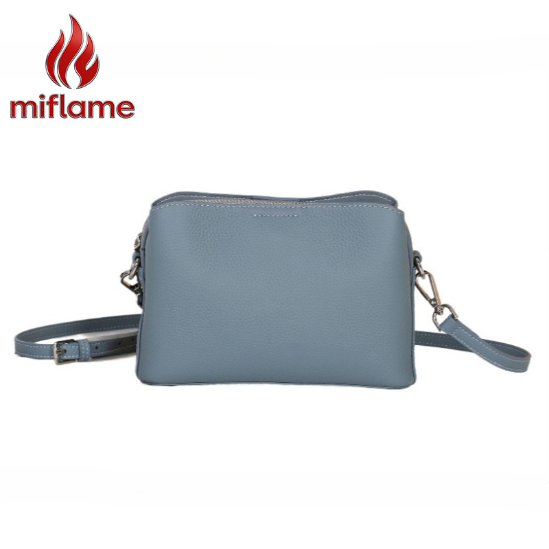 Quiet Luxury Bags Crossbody - Echte leren vierkante crossbody tas voor