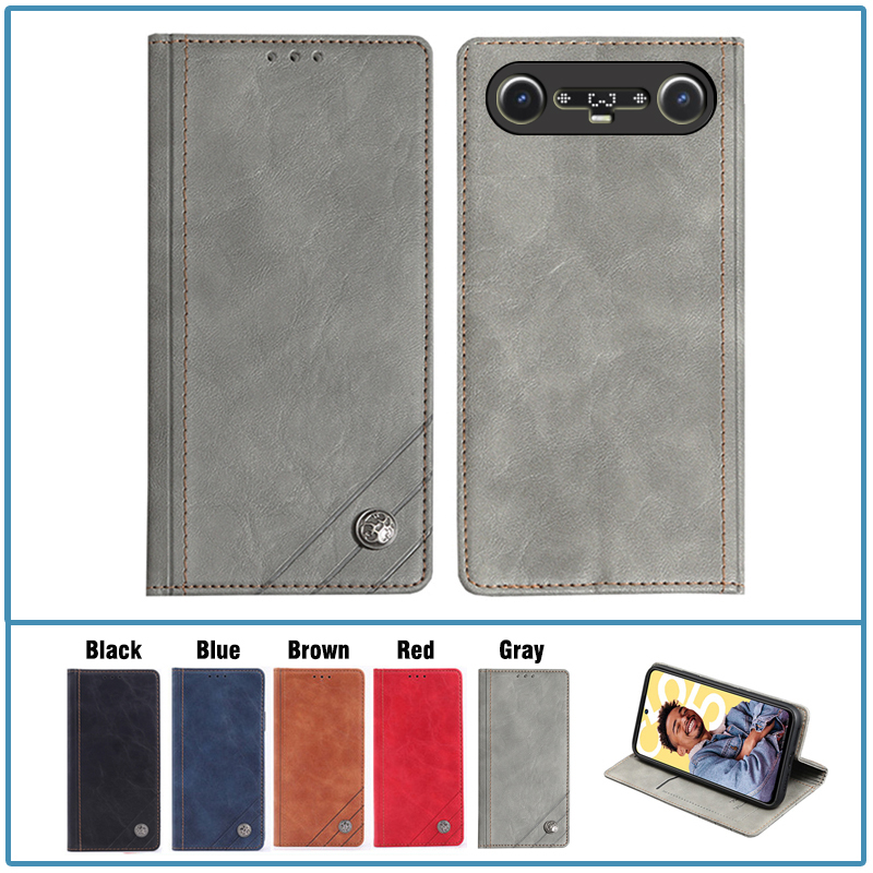 Briefcase Leather Slim - Flip lederen hoesje voor Tecno Camon