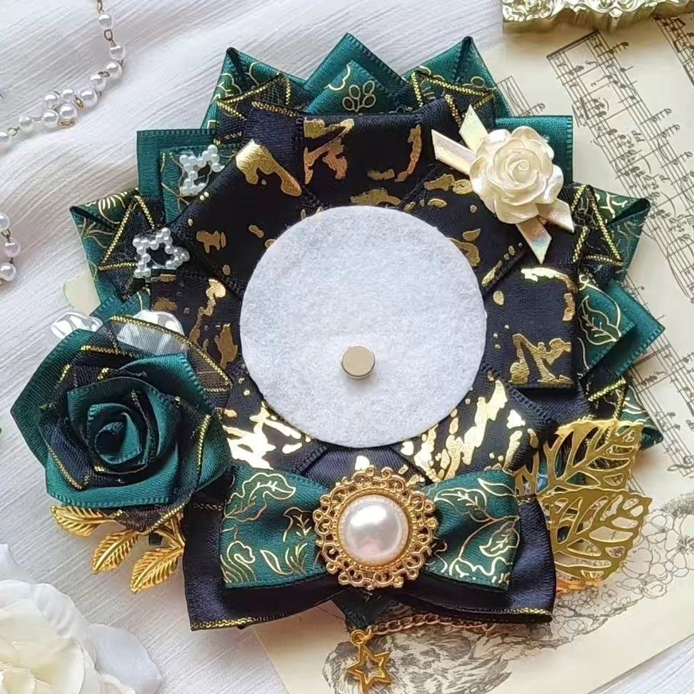 Luxury Bags Green - groen lint badge rozet, luxe Ita