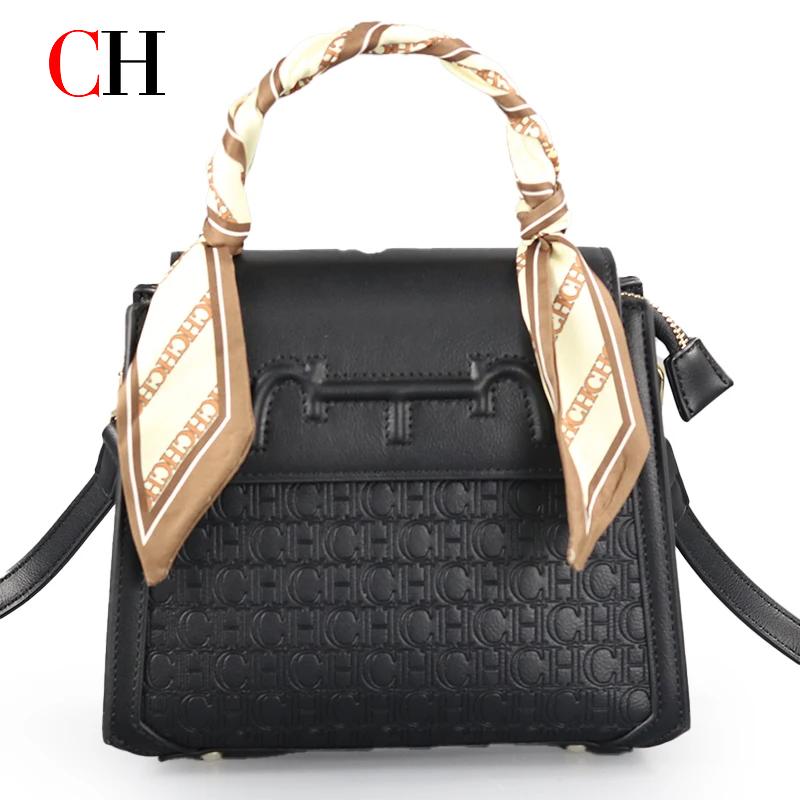 Tote Bag Leather Monogram - CH Nieuwe Dames Retro Horsebit Handtas