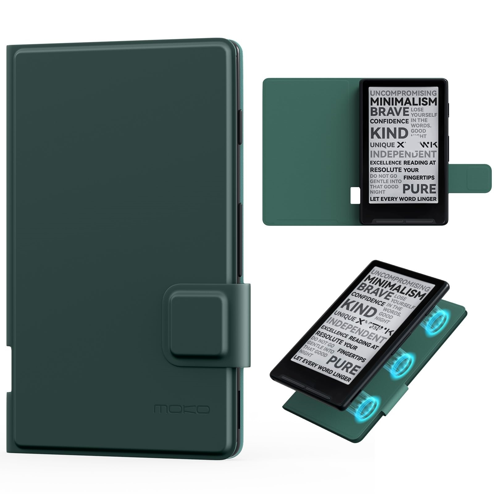 Briefcase Leather Slim - MoKo Magnetische hoes voor X4 E-Reader