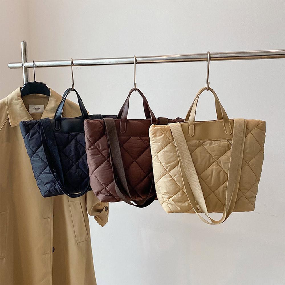Luxury Quilted Bags - Luxe gewatteerde tote bag met rits,