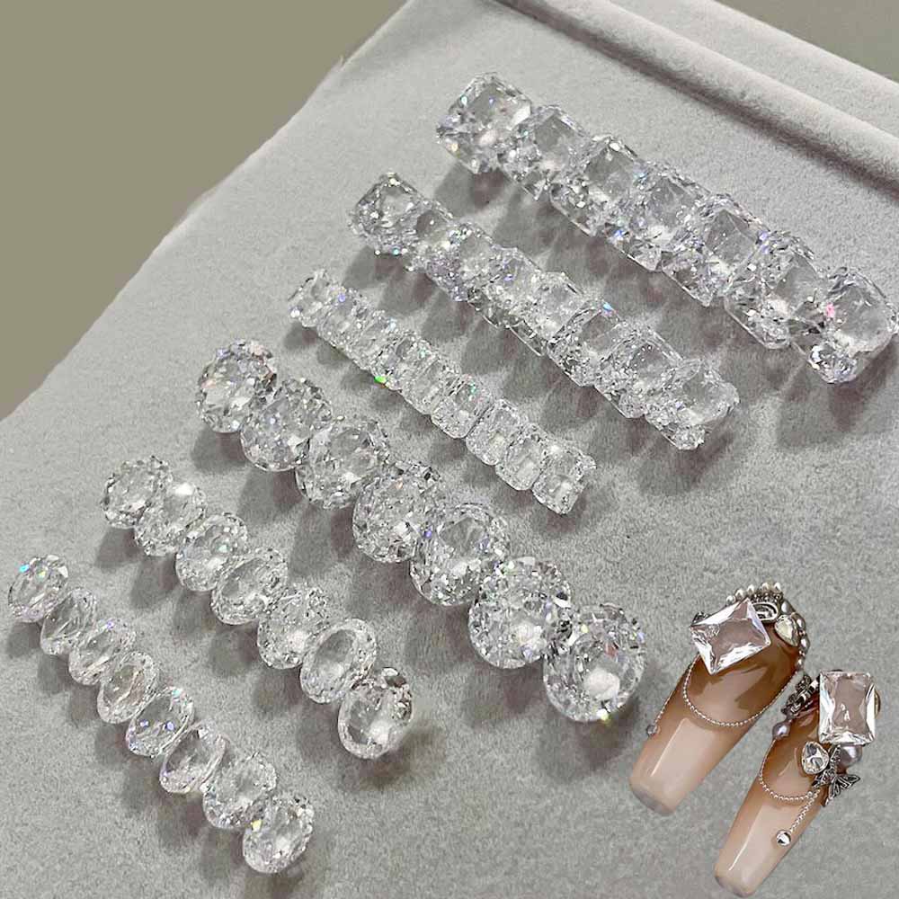 10 stuks wit kristal zirkonia  - Luxury Bags Dropshipping recensie en prijs
