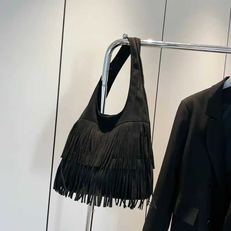 Schoudertassen van imitatiesuè - Luxury Bags On Sales recensie en prijs