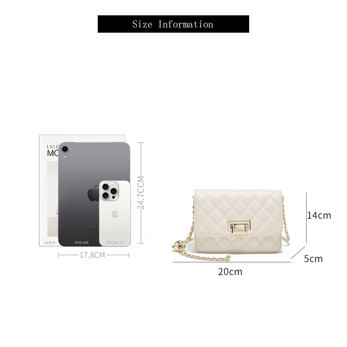 FOXER 2026 Dames Witte Gestikt - Luxury Quilted Bags recensie en prijs