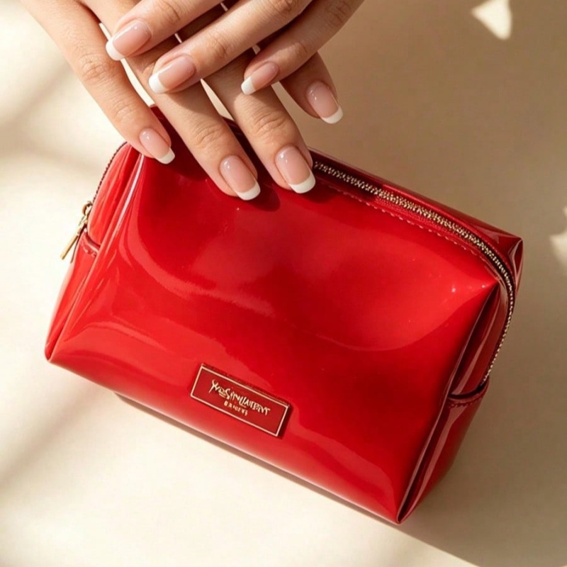 YSL BEAUTE Rode Kunstleren Mak - Luxury Bags Ysl recensie en prijs