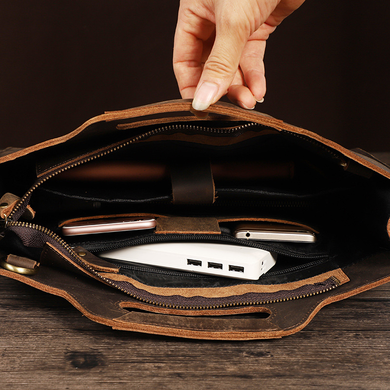 Newsbirds Dikke Lederen Zwarte - Briefcase Leather Slim recensie en prijs