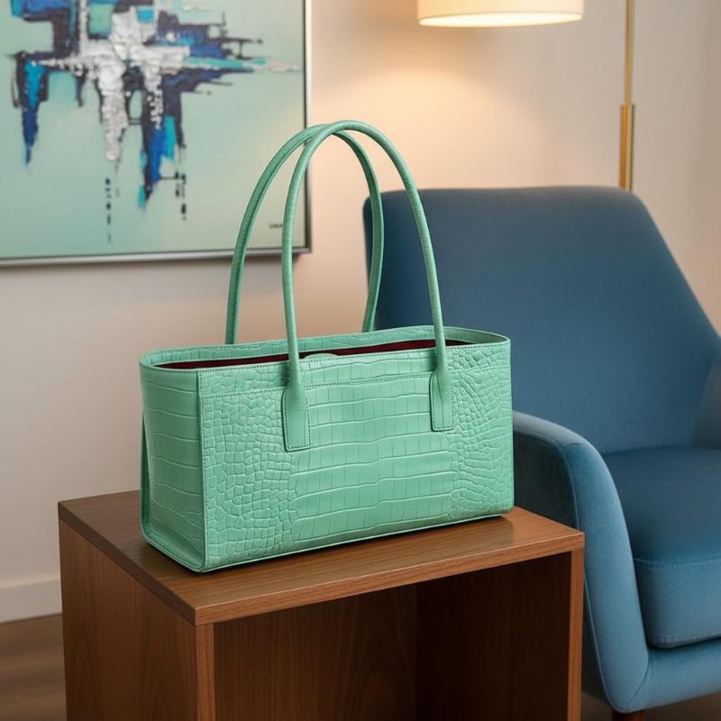 Luxe leren tas met krokodillen - Luxury Bags Green recensie en prijs