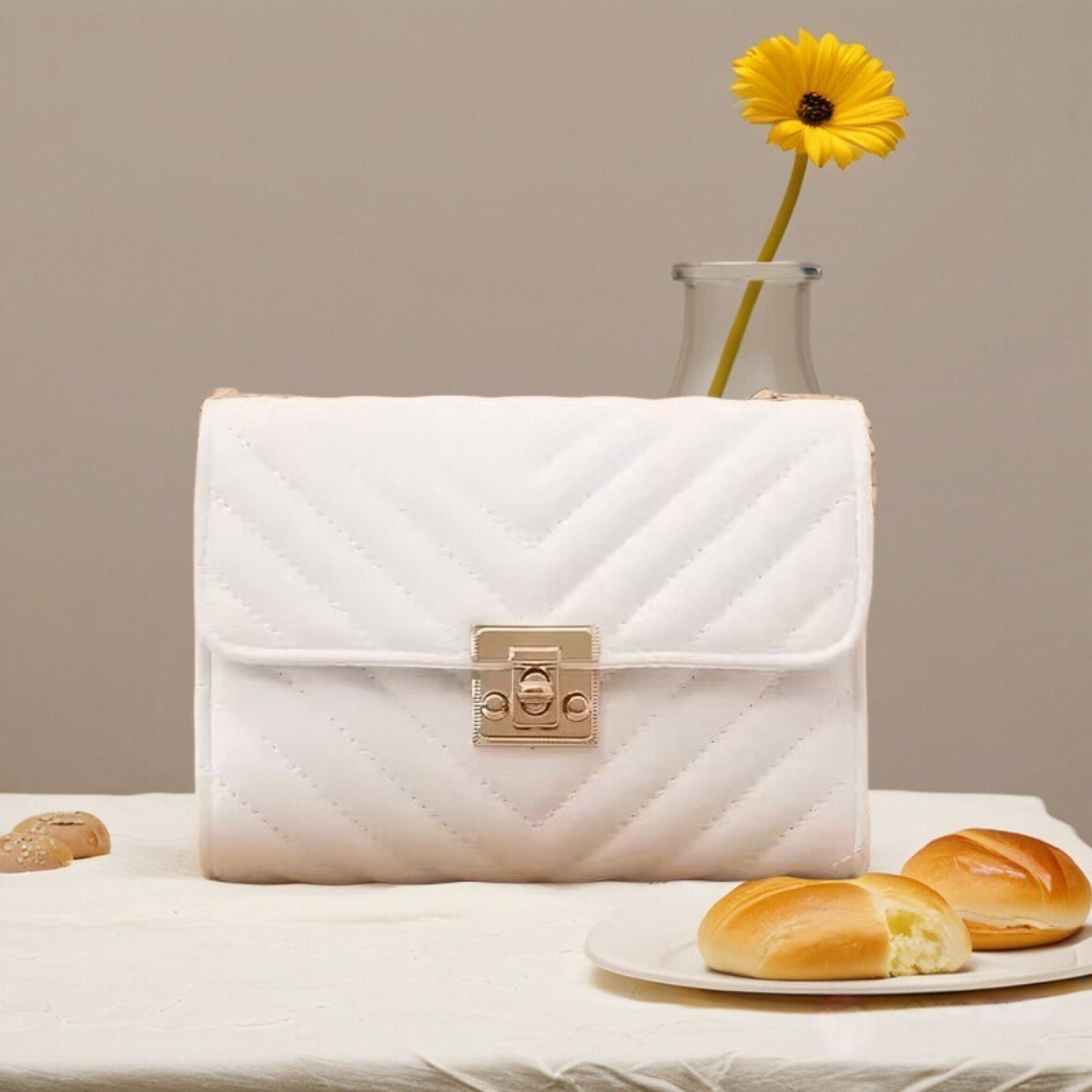 Luxe V-Chevron gewatteerde ket - Luxury Quilted Bags recensie en prijs