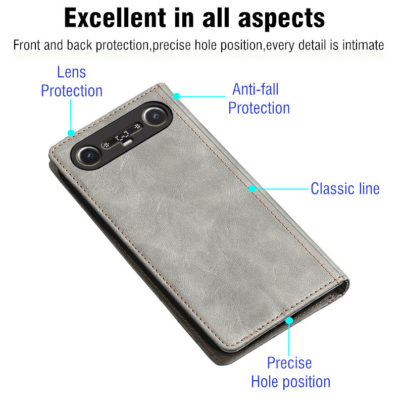 Flip lederen hoesje voor Tecno - Briefcase Leather Slim recensie en prijs