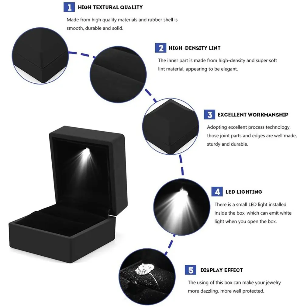 Luxe ringendoos met LED-verlic - Luxury Bags List recensie en prijs