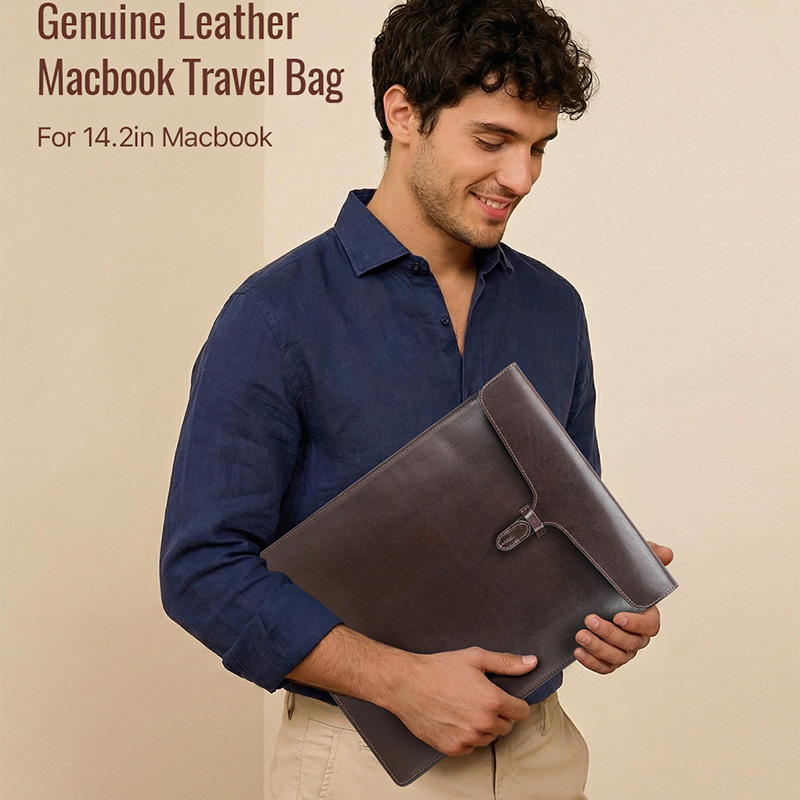 Vintage Echt Lederen Laptophoe - Briefcase Leather Slim recensie en prijs