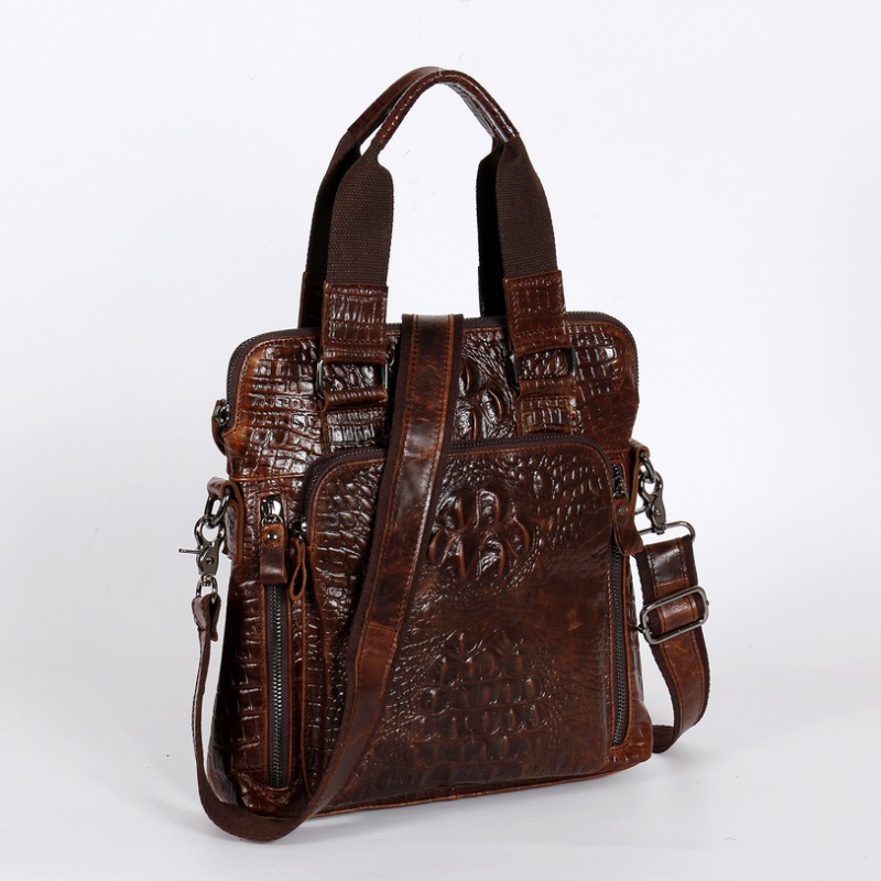 YETTIES Slanke verticale lapto - Briefcase Leather Slim recensie en prijs