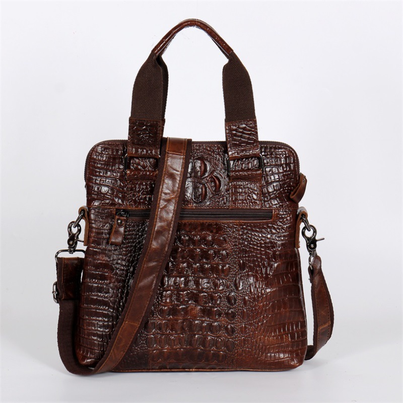 YETTIES Slanke verticale lapto - Briefcase Leather Slim recensie en prijs